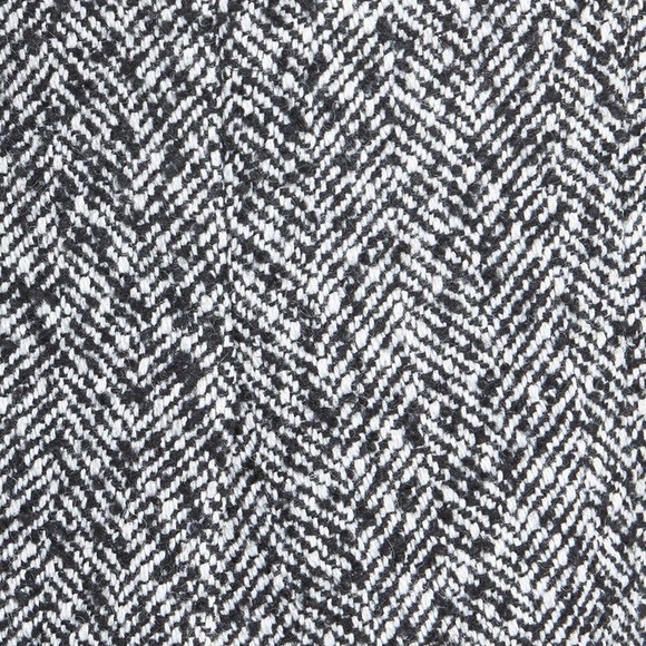 Pink Tartan Black and White Herringbone Wool Full Lined Pencil Skirt 10 Like New - Picture 4 of 16